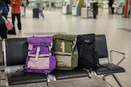 Recycled Travel Backpack x 2 - Couples Combo