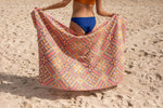 Rosy Tides - Recycled Sand Free Beach Towel preview #9