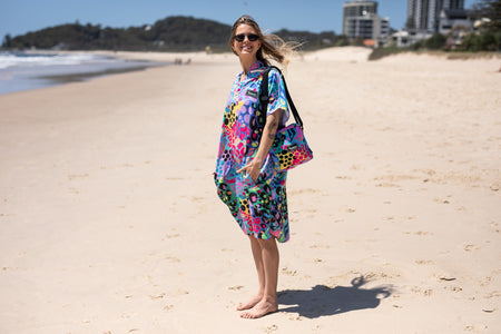 Kasey Rainbow - Hooded Towel Recycled Sand Free
