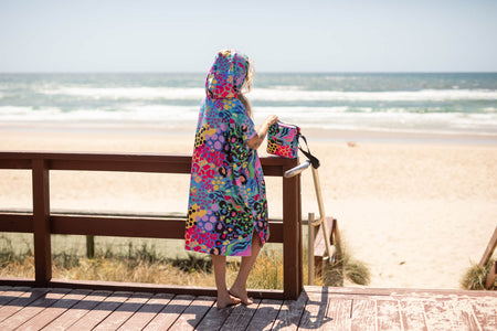Kasey Rainbow - Hooded Towel Recycled Sand Free