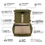 Recycled Travel Backpack x 2 - Couples Combo preview #6