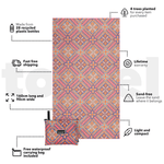 Rosy Tides - Recycled Sand Free Beach Towel preview #4