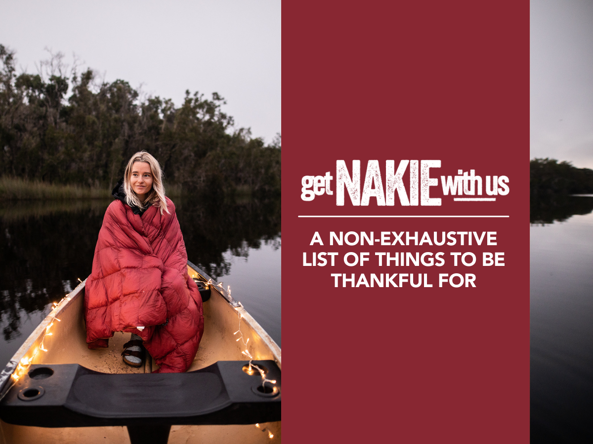 A non-exhaustive list of things to be thankful for
