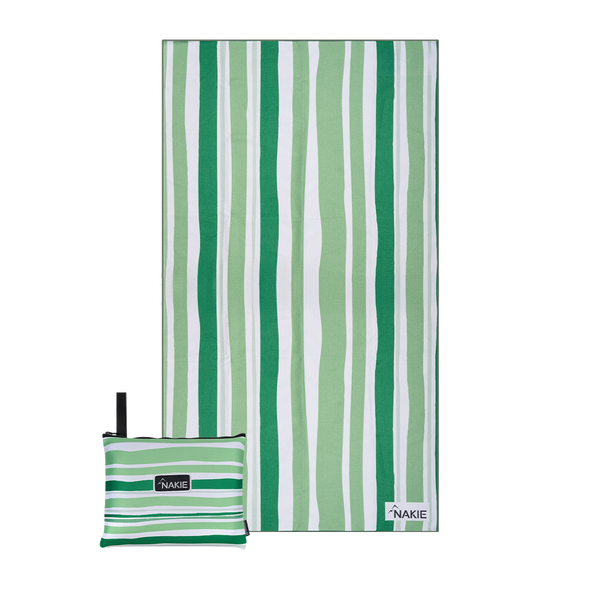 Daintree Green - Recycled Sand Free Beach Towel