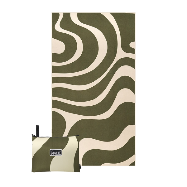 Eucalyptus Green - Recycled Sand Free Beach Towel
