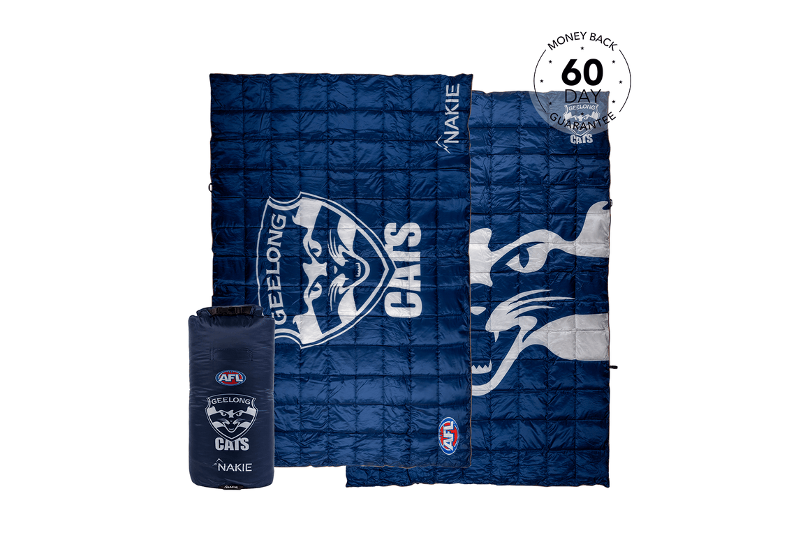 Geelong Cats - AFL Sustainable Down Puffy Blanket