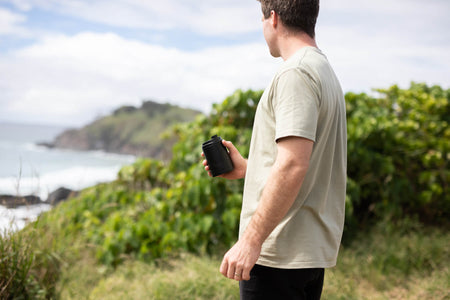 Midnight Black - Cooler & Coffee Cup