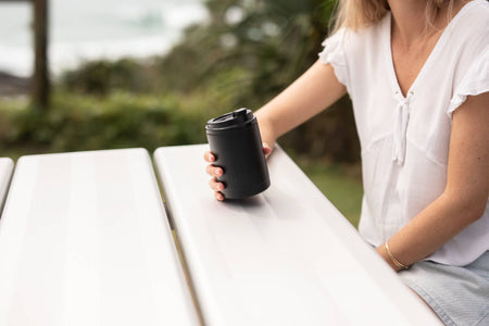 Midnight Black - Cooler & Coffee Cup