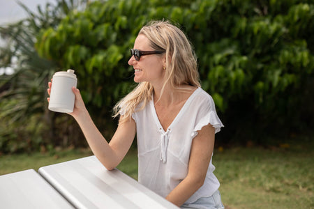 Coastal Cream - Cooler & Coffee Cup