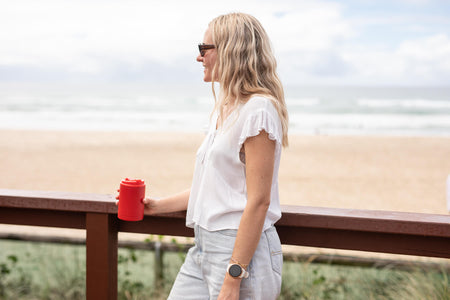 Campfire Red - Cooler & Coffee Cup