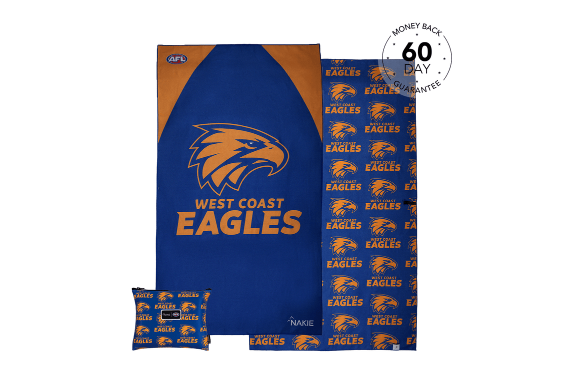 West Coast Eagles - AFL Recycled Sand Free Beach Towel