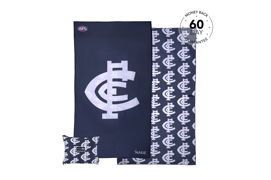 Carlton Blues - AFL Recycled Sand Free Beach Towel