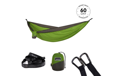 Forest Green - Recycled Hammock with Straps