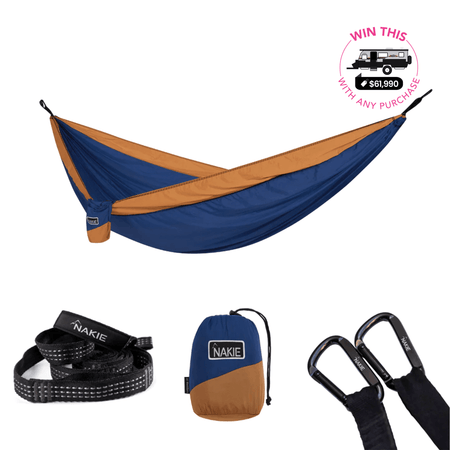 River Blue - Recycled Hammock with Straps