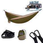 Olive Green - Recycled Hammock with Straps preview #1