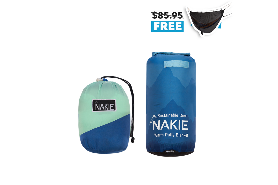 Recycled Hammock & Puffy Blanket Combo