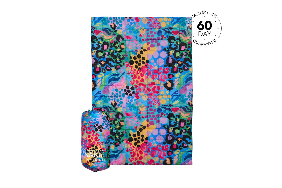 Kasey Rainbow - Sustainable Down Puffy Blanket