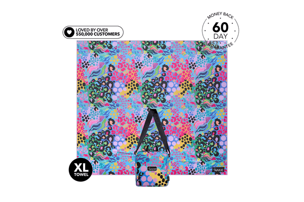 XL Kasey Rainbow - Recycled Sand Free Beach Blanket
