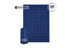 Deep Ocean Blue - Sustainable Down Puffy Blanket preview #1