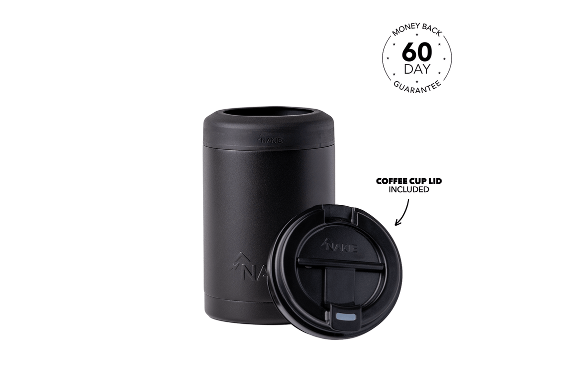 Midnight Black - Cooler & Coffee Cup