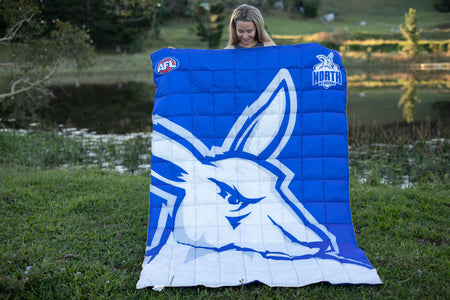 North Melbourne Kangaroos - AFL Sustainable Down Puffy Blanket