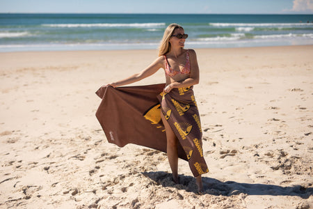 Hawthorn Hawks - AFL Recycled Sand Free Beach Towel