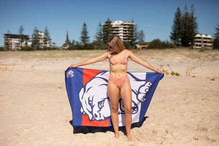 Western Bulldogs - AFL Recycled Sand Free Beach Towel