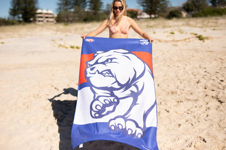 Western Bulldogs - AFL Recycled Sand Free Beach Towel