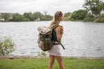 Olive Green - Recycled Travel Backpack preview #4