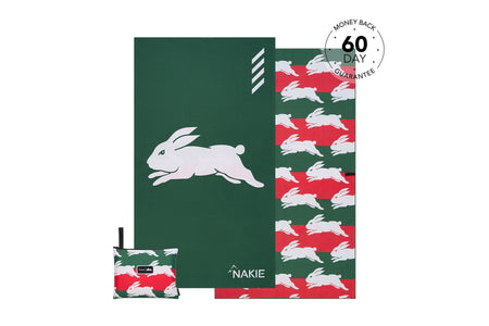 Rabbitohs - NRL Recycled Sand Free Beach Towel