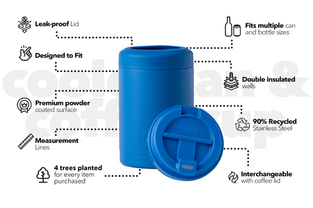 Reef Blue - Cooler & Coffee Cup