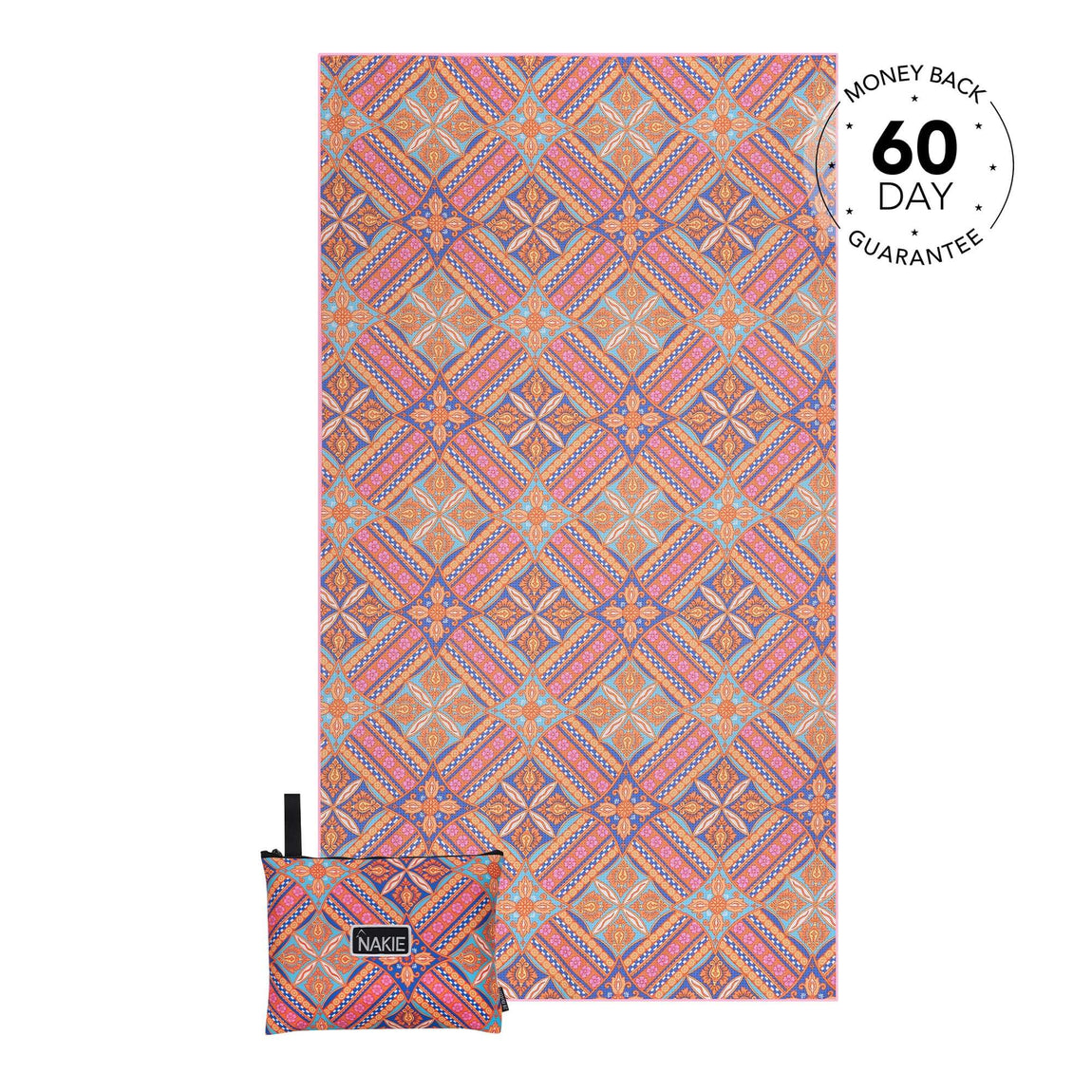 Rosy Tides - Recycled Sand Free Beach Towel