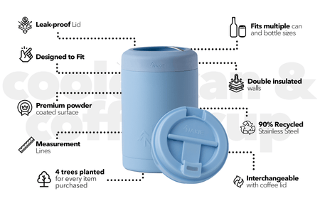 Surf Blue - Cooler & Coffee Cup