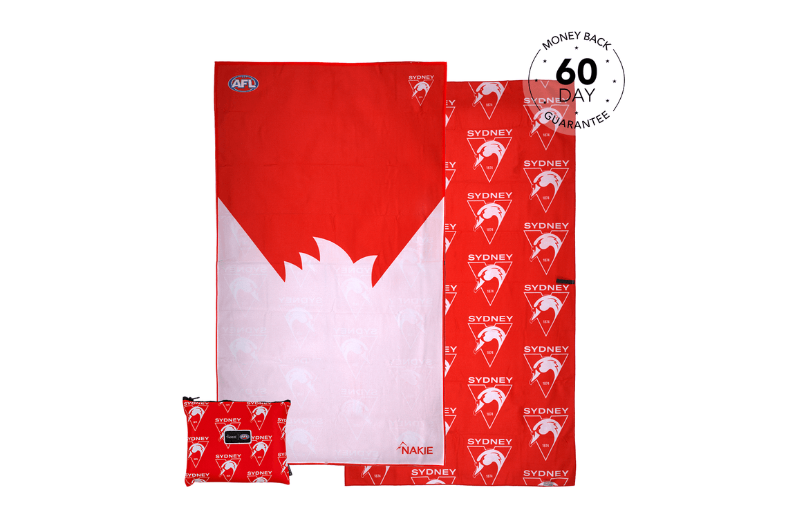 Sydney Swans - AFL Recycled Sand Free Beach Towel