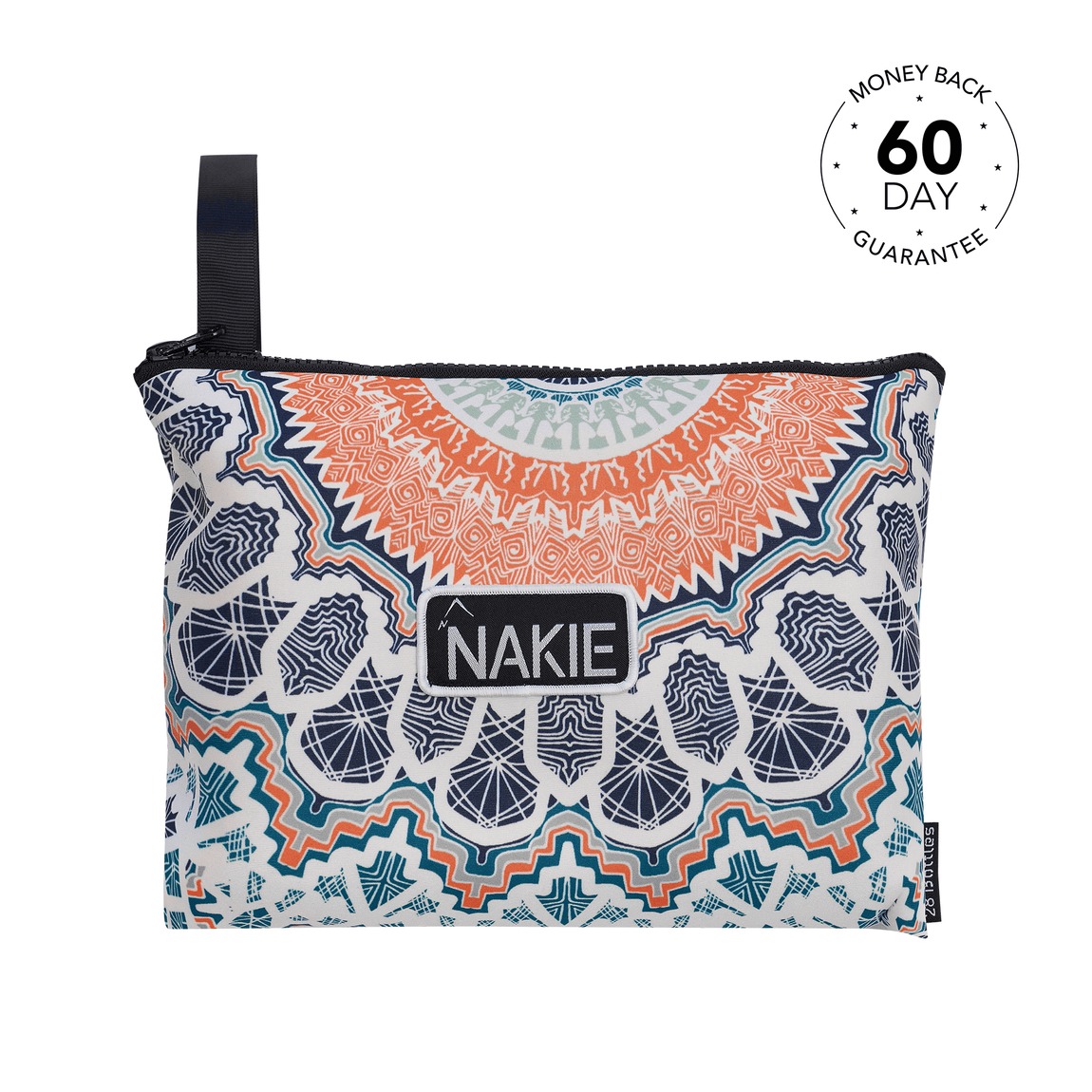 Captivating studio shot presenting Nakie's beach towel, highlighting its vibrant patterns and quick-drying fabric, essential for beach-goers seeking both style and functionality