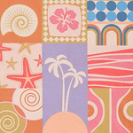 Retro Shores - Recycled Sand Free Beach Towel