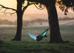 Sky Blue - Recycled Double Hammock with Straps - Nakie